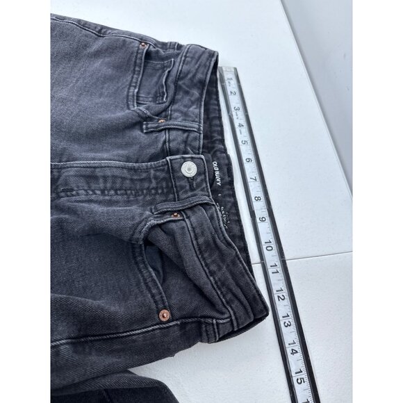 Old Navy High Rise OG Straight Loose Jeans Women’s 4 Small Black Denim - Picture 8 of 8
